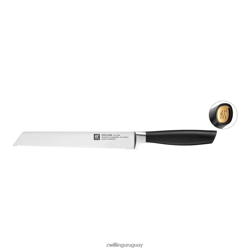 all * star 8 pulgadas, cuchillo para pan, dorado Zwilling cuchillería A688HF341 - Image 1