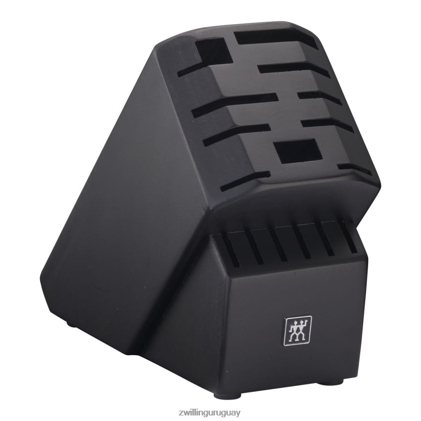 Almacenamiento de madera de caucho, madera de caucho, bloque de cuchillos pro negro vacío Zwilling cuchillería A688HF213 - Image 1