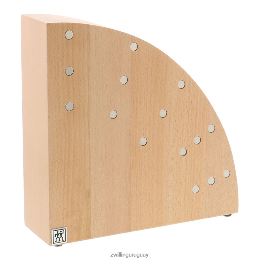 Almacenamiento de madera de haya, madera de haya, bloque magnético italiano redondo - natural Zwilling cuchillería A688HF263 - Image 1