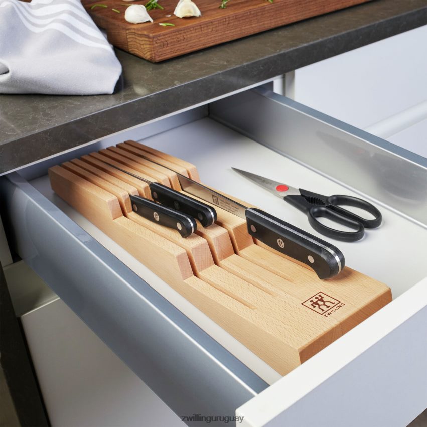 almacenamiento de madera de haya, organizador de cuchillos en el cajón Zwilling cuchillería A688HF139 - Image 4
