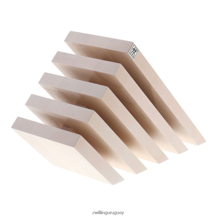 almacenamiento madera de haya, madera de haya, bloque magnético italiano inclinado - teñido blanco Zwilling cuchillería A688HF207 - Image 1