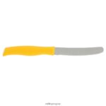 Cuchillo multiusos de doble agarre de 4,5 pulgadas, amarillo, borde dentado Zwilling cuchillería A688HF186 - Image 2