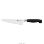 Juego de bloques de cuchillos autoafilables de 7 piezas Four Star, negro plateado Zwilling cuchillería A688HF8 - Image 3
