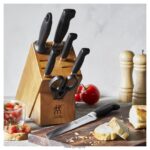 Juego de bloques de cuchillos Four Star de 8 piezas, natural Zwilling cuchillería A688HF2 - Image 4