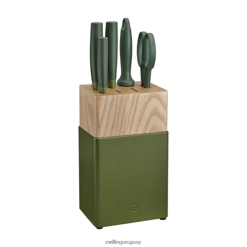 Juego de bloques de cuchillos now s de 6 piezas, z now s, verde lima Zwilling cuchillería A688HF377 - Image 1