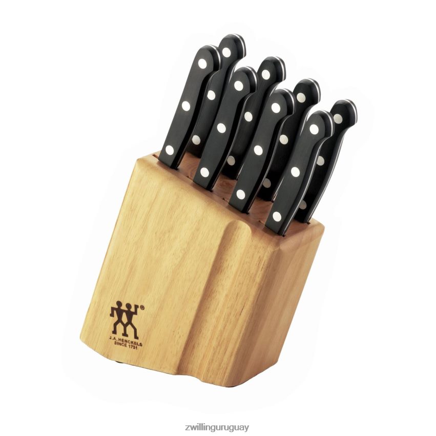 juego de bloques de cuchillos para carne twin gourmet de 9 piezas Zwilling cuchillería A688HF363 - Image 1