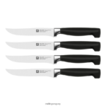 Juego de cuchillos para carne de cuatro estrellas de 4 piezas Zwilling cuchillería A688HF38