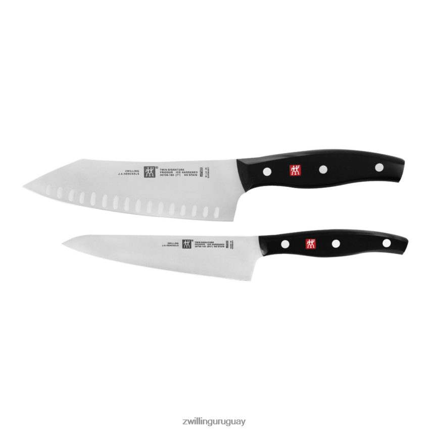 Juego de cuchillos "rock & chop" de 2 piezas Twin Signature Zwilling cuchillería A688HF131 - Image 1
