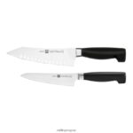 Juego de cuchillos "rock & chop" de cuatro estrellas y 2 piezas Zwilling cuchillería A688HF67