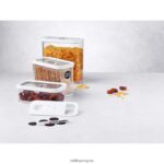 Juego de recipientes Fresh & Save Cube con bomba de vacío, mediano, 6 piezas, blanco transparente Zwilling cocina A688HF478 - Image 3