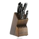 kramer - euroline inoxidable damasco colección 7 piezas, juego de bloques de cuchillos, marrón Zwilling cuchillería A688HF200