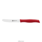 Navaja multiusos de doble agarre de 4,5 pulgadas, roja, borde dentado Zwilling cuchillería A688HF185