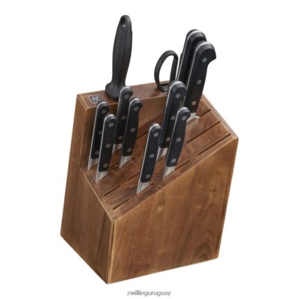 pro 12 piezas, juego de bloques de cuchillos, marrón Zwilling cuchillería A688HF226