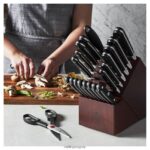 pro 22 piezas, juego de bloques de cuchillos, plateado-negro Zwilling cuchillería A688HF379 - Image 2