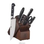pro 7 piezas, juego de bloques de cuchillos, acacia Zwilling cuchillería A688HF93