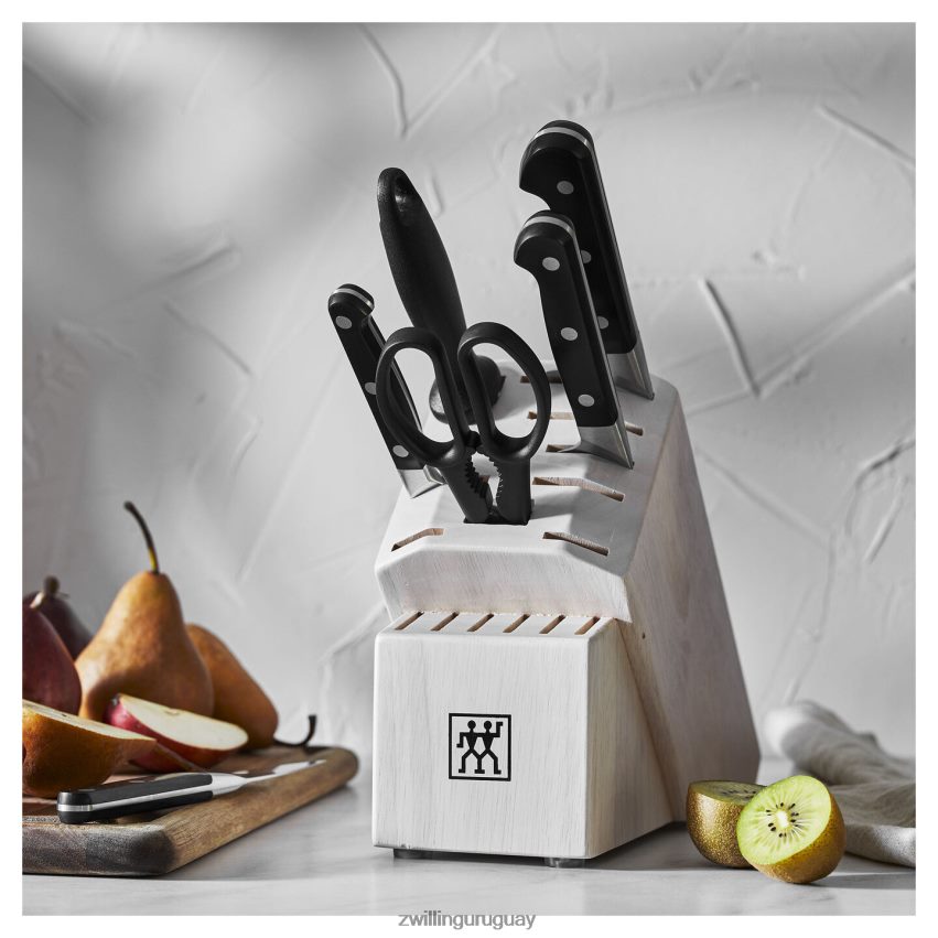 pro 7 piezas, juego de bloques de cuchillos, blanco Zwilling cuchillería A688HF96 - Image 2