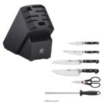 pro 7 piezas, juego de bloques de cuchillos, negro mate Zwilling cuchillería A688HF101 - Image 2