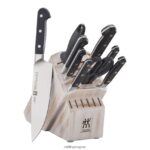 pro juego de bloques de cuchillos de 10 piezas, blanco rústico Zwilling cuchillería A688HF43