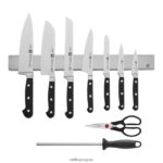 professional s juego de 10 piezas con barra magnética para cuchillos de acero inoxidable Zwilling cuchillería A688HF273
