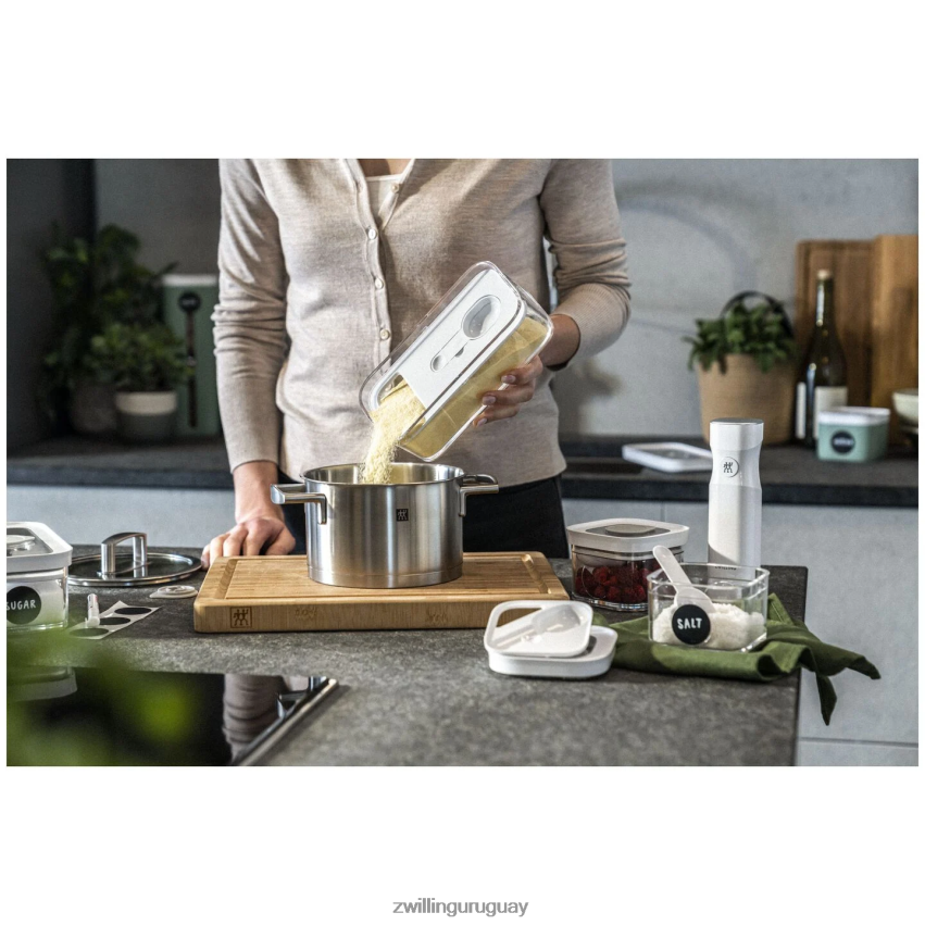 recipiente cubo Fresh & Save m, 0,75 qt, blanco transparente Zwilling cocina A688HF479 - Image 6