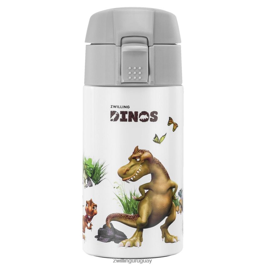 dinos Botella para beber dinos, 350 ml, acero inoxidable, blanco-gris Zwilling cocina A688HF534
