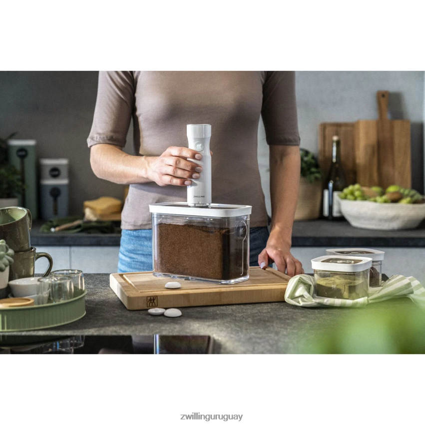 Contenedor de cubos Fresh & Save 3m, 3 qt, blanco transparente Zwilling cocina A688HF468