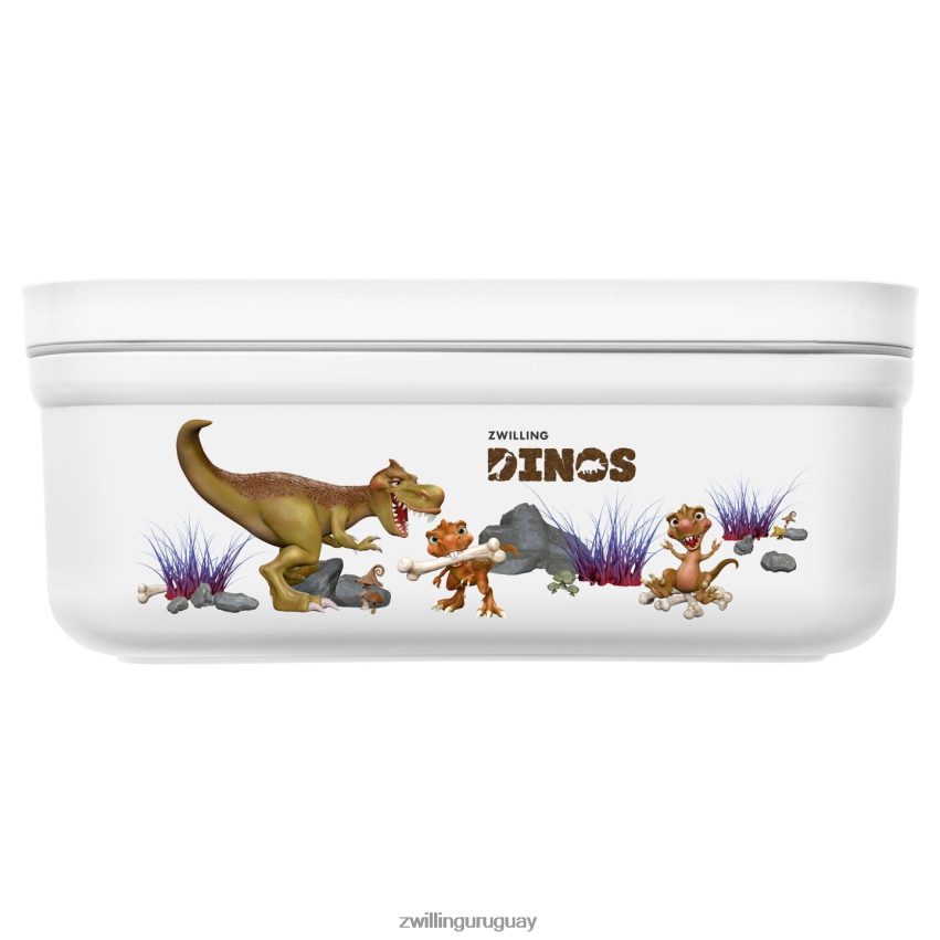 Fiambrera al vacío Fresh & Save m Dinos, plástico, blanco-gris Zwilling cocina A688HF512