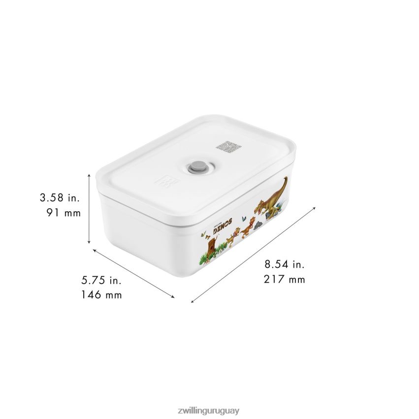 Fresh & save l dinos fiambrera al vacío, plástico, blanco-gris Zwilling cocina A688HF513