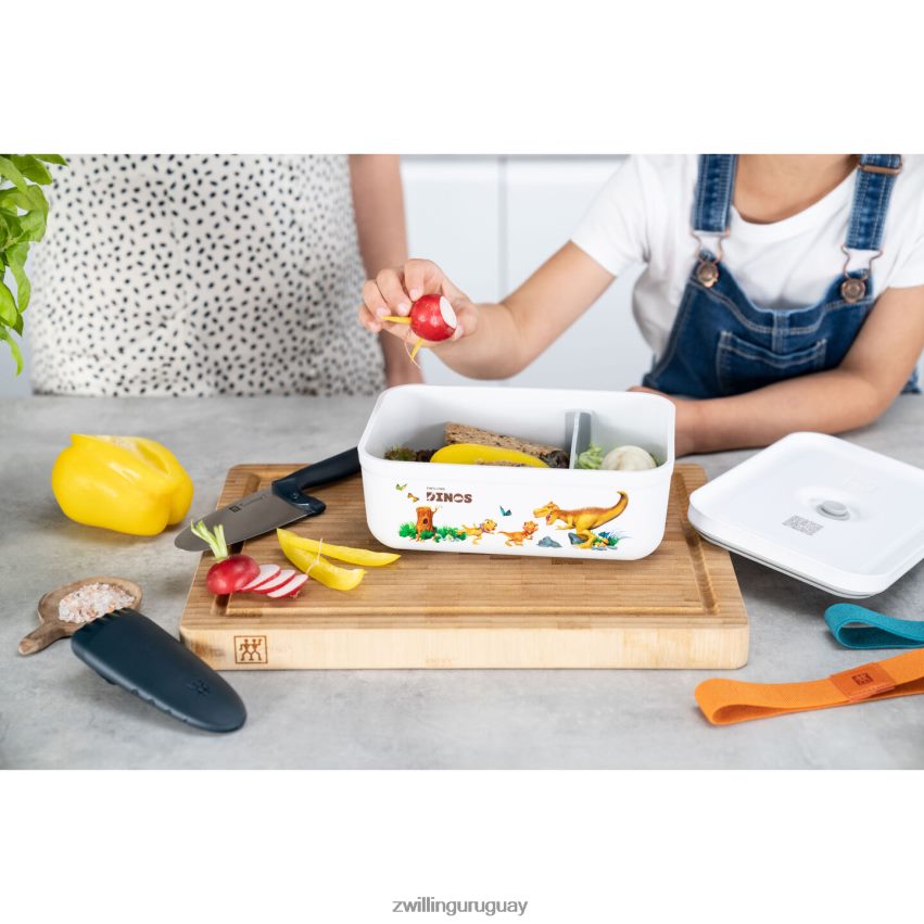 Fresh & save l dinos fiambrera al vacío, plástico, blanco-gris Zwilling cocina A688HF513
