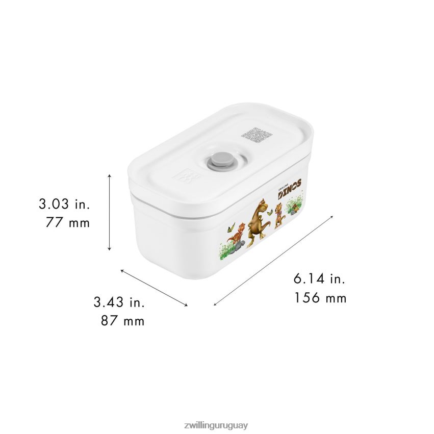 Fresh & save s dinos fiambrera al vacío, plástico, blanco-gris Zwilling cocina A688HF511