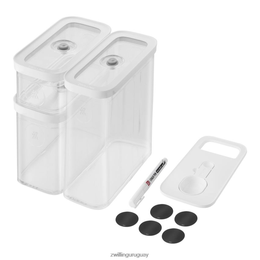 Juego de contenedores Fresh & Save Cube, m / 5 piezas, blanco transparente Zwilling cocina A688HF460