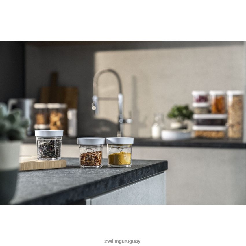 Juego de especias Fresh & Save Cube, xs / 3 piezas, blanco transparente Zwilling cocina A688HF465