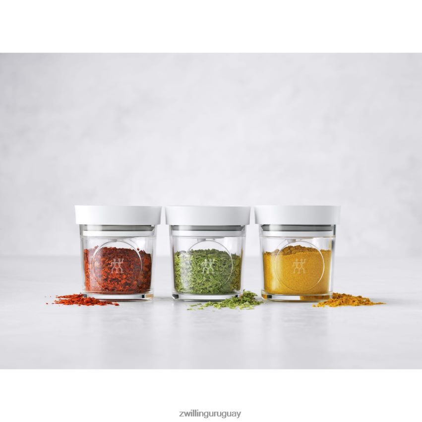 Juego de especias Fresh & Save Cube, xs / 3 piezas, blanco transparente Zwilling cocina A688HF465
