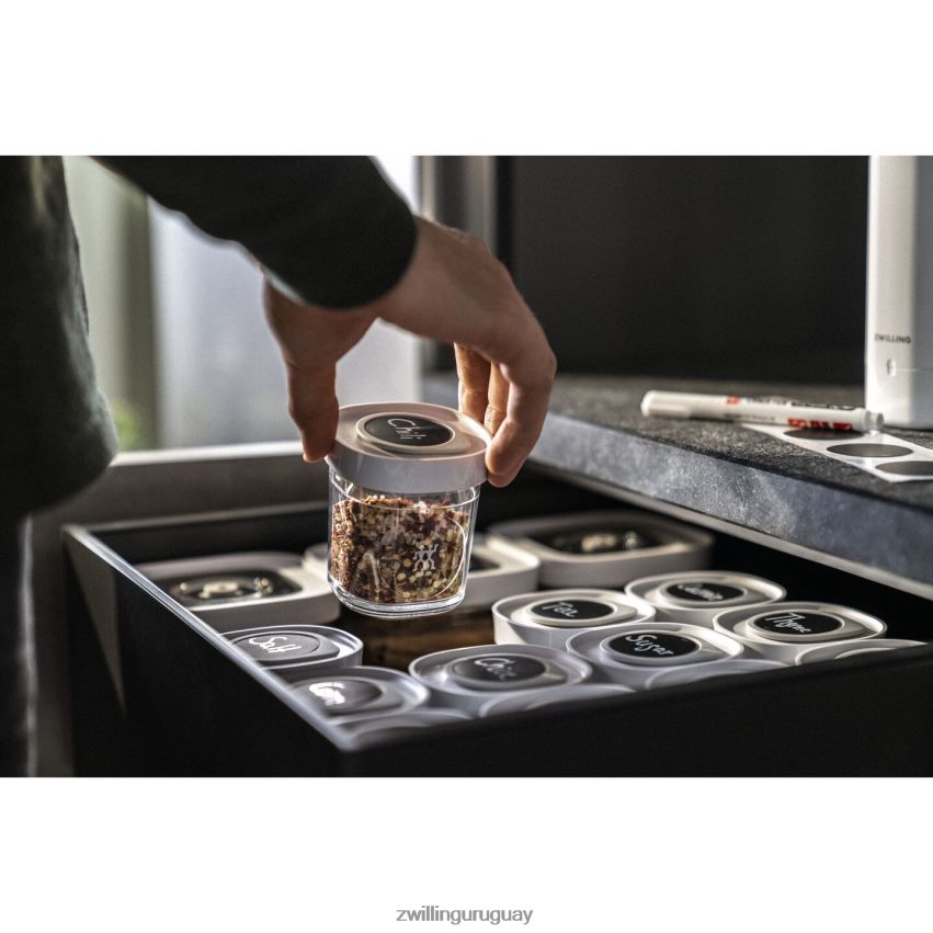 Juego de especias Fresh & Save Cube, xs / 3 piezas, blanco transparente Zwilling cocina A688HF465