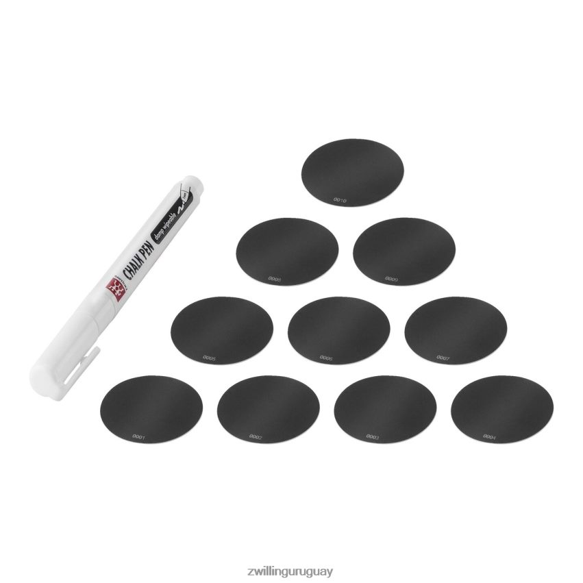 Juego de etiquetas de silicona Fresh & Save Cube con marcador de tiza, 11 piezas Zwilling cocina A688HF480