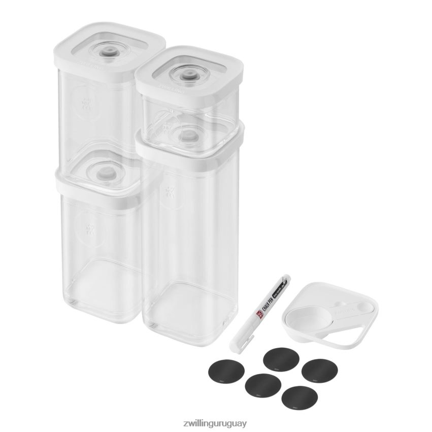 Juego de recipientes para cubos Fresh & Save, s/6 piezas, blanco transparente Zwilling cocina A688HF454