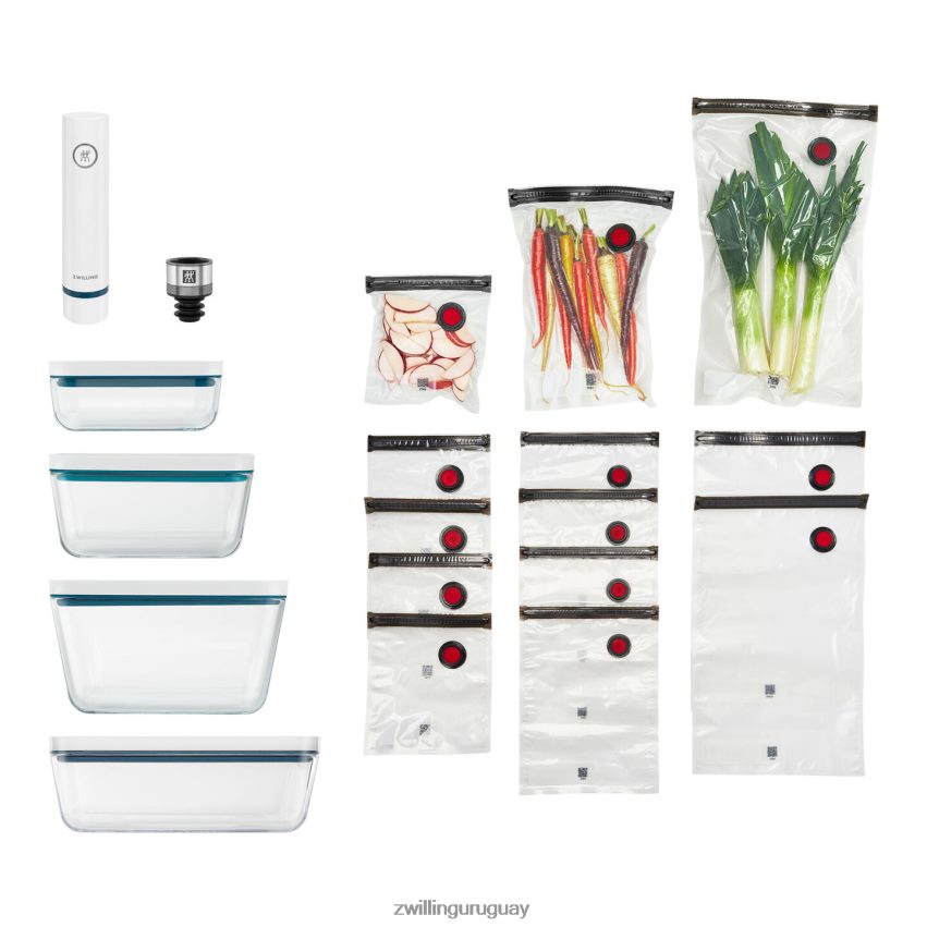 Set básico de vacío de vidrio Fresh & Save, 16 piezas Zwilling cocina A688HF489
