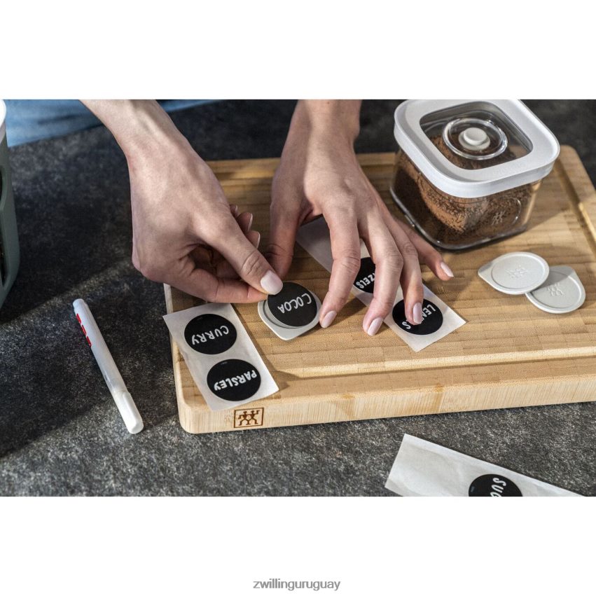 Set de recipientes Fresh & Save Cube con bomba de vacío, pequeño, 7 piezas, blanco transparente Zwilling cocina A688HF525