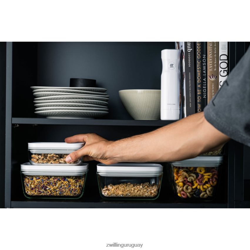 recipiente al vacío Fresh & Save S, vidrio, gris Zwilling cocina A688HF492