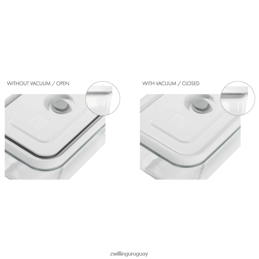 recipiente al vacío Fresh & Save l, vidrio, gris Zwilling cocina A688HF469