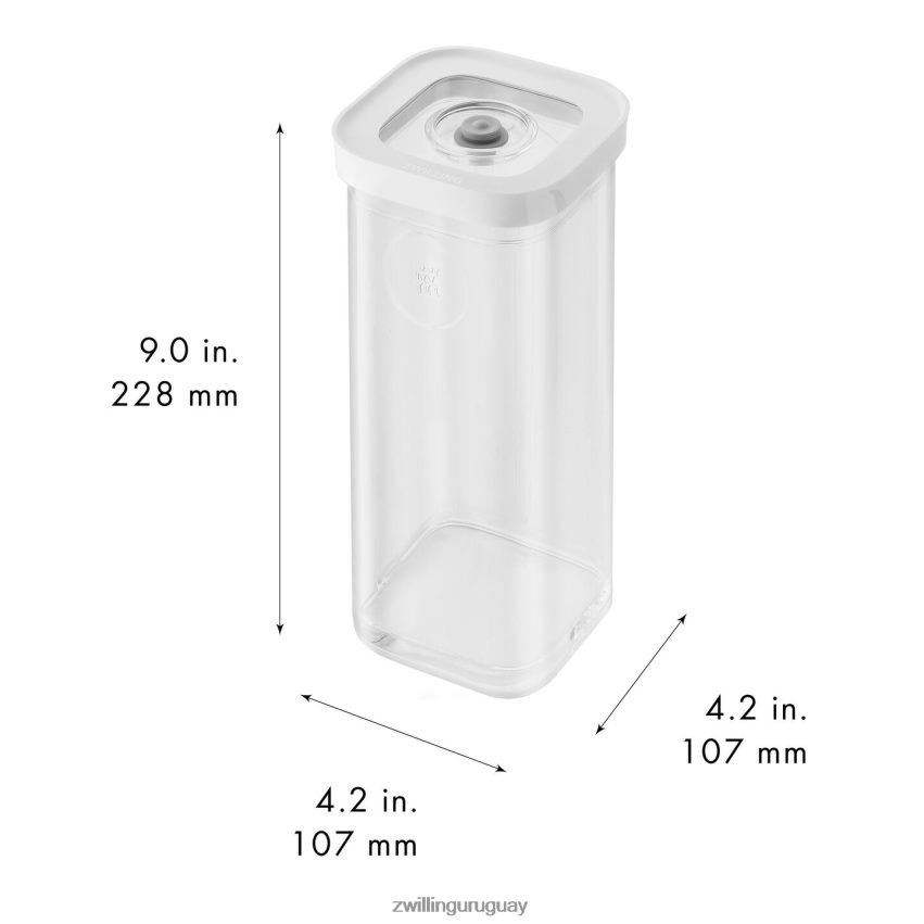 recipiente para cubos Fresh & Save 3 unidades, 1,25 qt, blanco transparente Zwilling cocina A688HF499