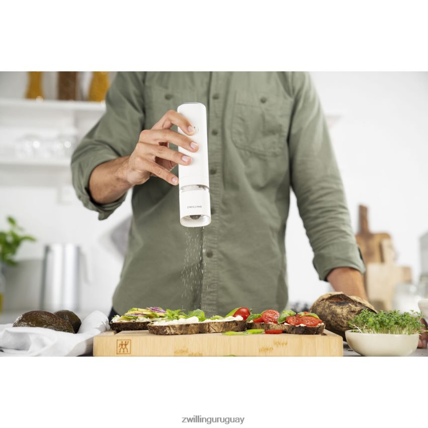 Molinillo de sal y pimienta eléctrico enfinigy, blanco Zwilling cocina A688HF550