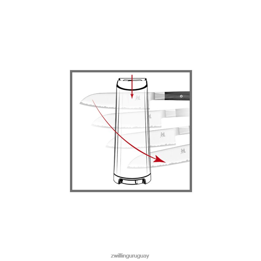 afilador de bordes en v para mantenimiento de bordes Zwilling cuchillería A688HF11