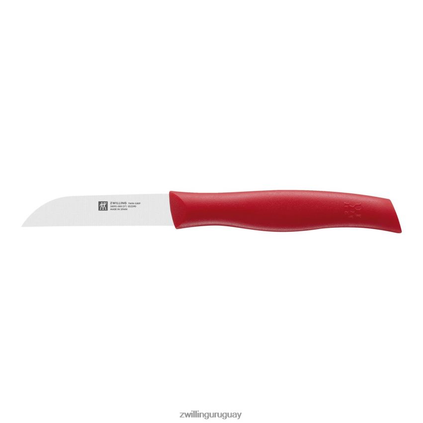 cuchillo para verduras de doble agarre de 3 pulgadas, rojo Zwilling cuchillería A688HF7