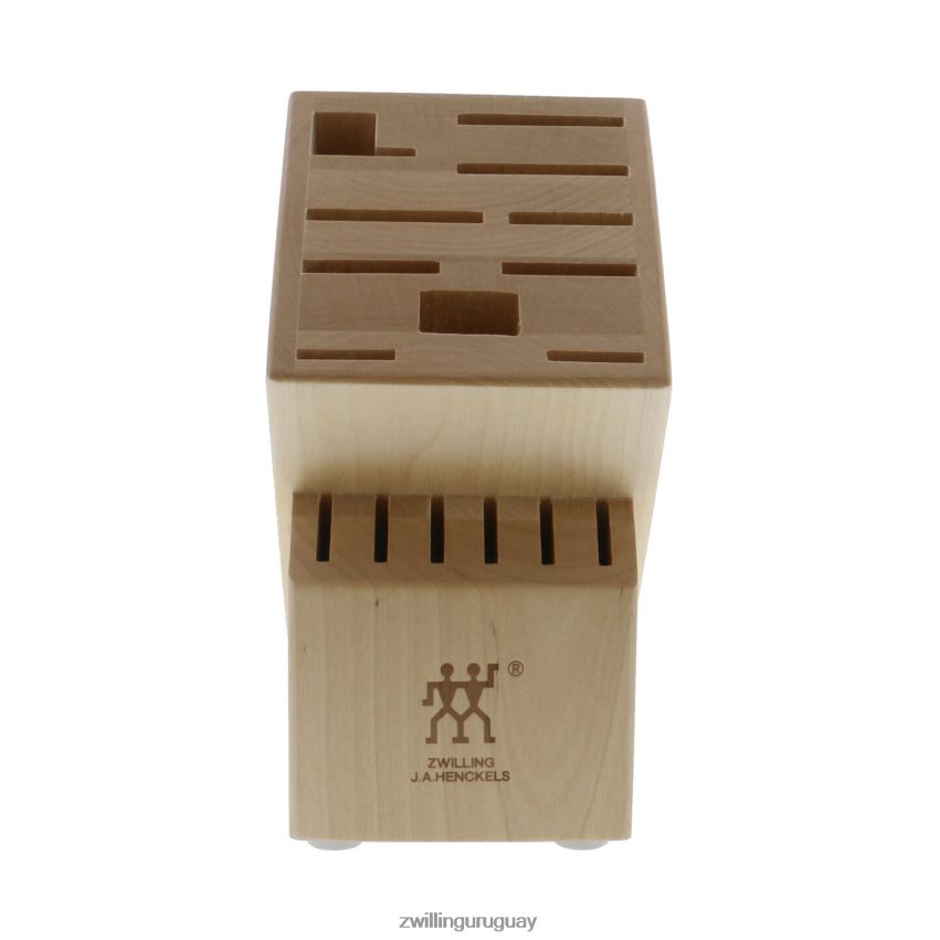 Almacenamiento de abedul, abedul, bloque de cuchillos de madera de abedul doble vacío Zwilling cuchillería A688HF284