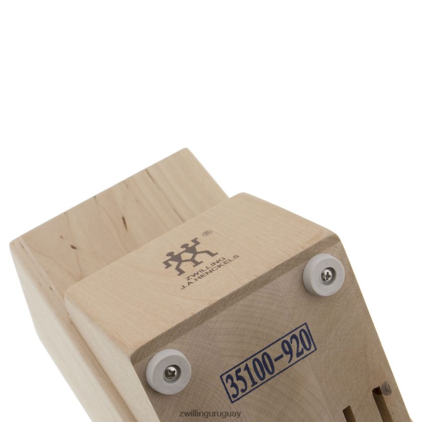 Almacenamiento de abedul, abedul, bloque de cuchillos de madera de abedul doble vacío Zwilling cuchillería A688HF284