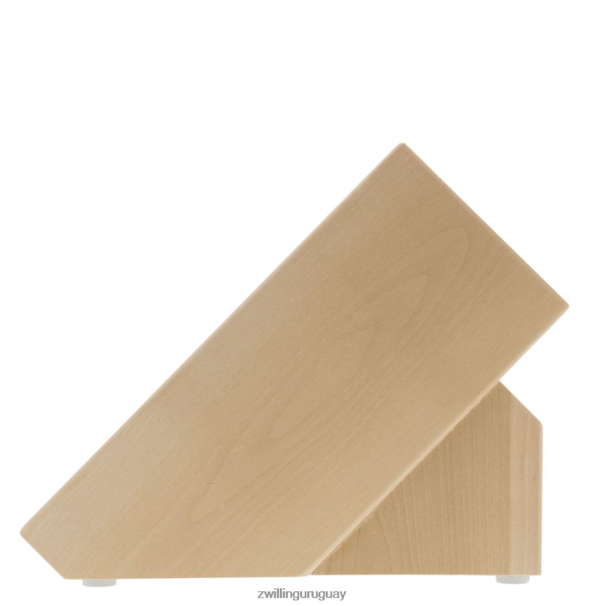 Almacenamiento de abedul, abedul, bloque de cuchillos de madera de abedul doble vacío Zwilling cuchillería A688HF284