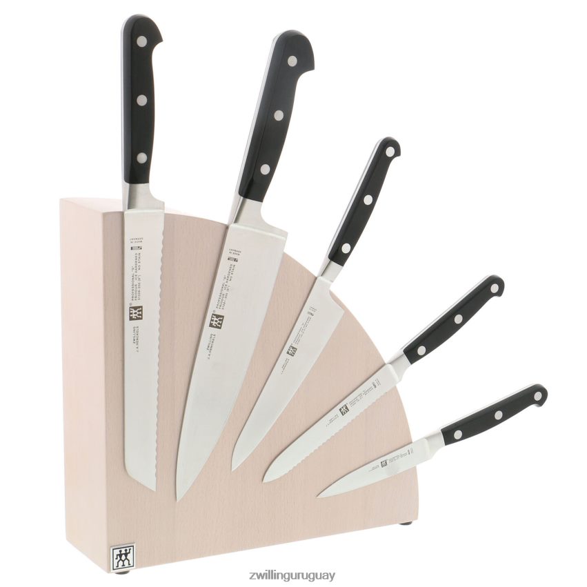 Almacenamiento de madera de haya, madera de haya, bloque magnético italiano redondo - blanco Zwilling cuchillería A688HF264