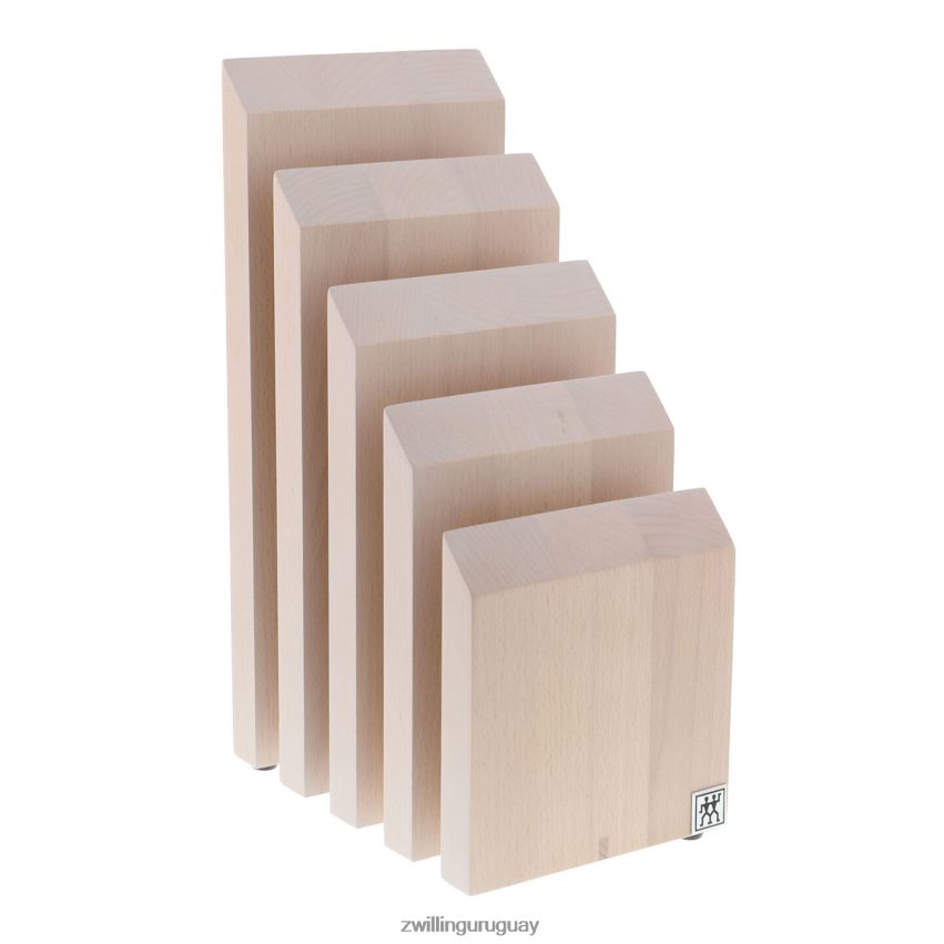 Almacenamiento de madera de haya, madera de haya, bloque magnético italiano vertical - blanco Zwilling cuchillería A688HF277