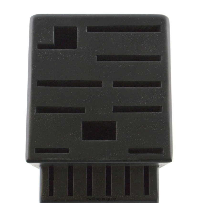 Fresno de almacenamiento, madera de caucho, bloque de cuchillos doble negro vacío Zwilling cuchillería A688HF247